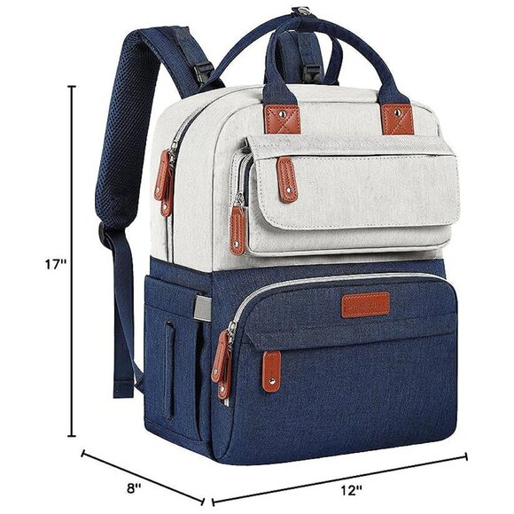 Diaper Bag Backpack, Baby Boy Diaper Bag, Large Diaper Bag Backpack Blue - Picture 8 of 8
